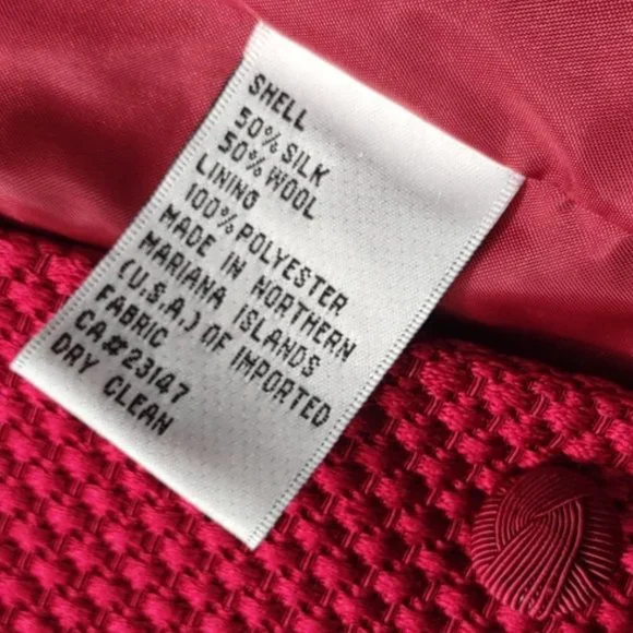 TALBOTS PETITES LADIES SILK/WOOL BLEND LUXURY JACKET (USA) - Picture 17 of 17